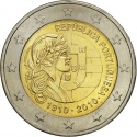 2 Euro 2010, KM# 796, Portugal, 100th Anniversary of the Portuguese Republic