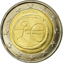 2 Euro 2009, KM# 785, Portugal, 10th Anniversary of the European Monetary Union and the Introduction of the Euro