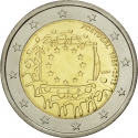2 Euro 2015, KM# 863, Portugal, 30th Anniversary of the Flag of Europe