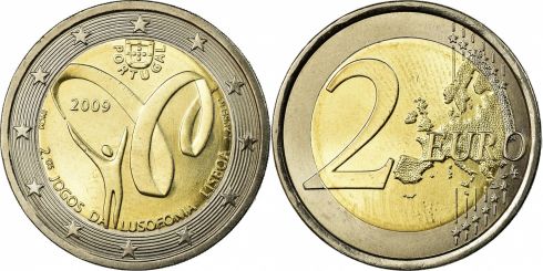 2 Euro Portugal 2009, KM# 786