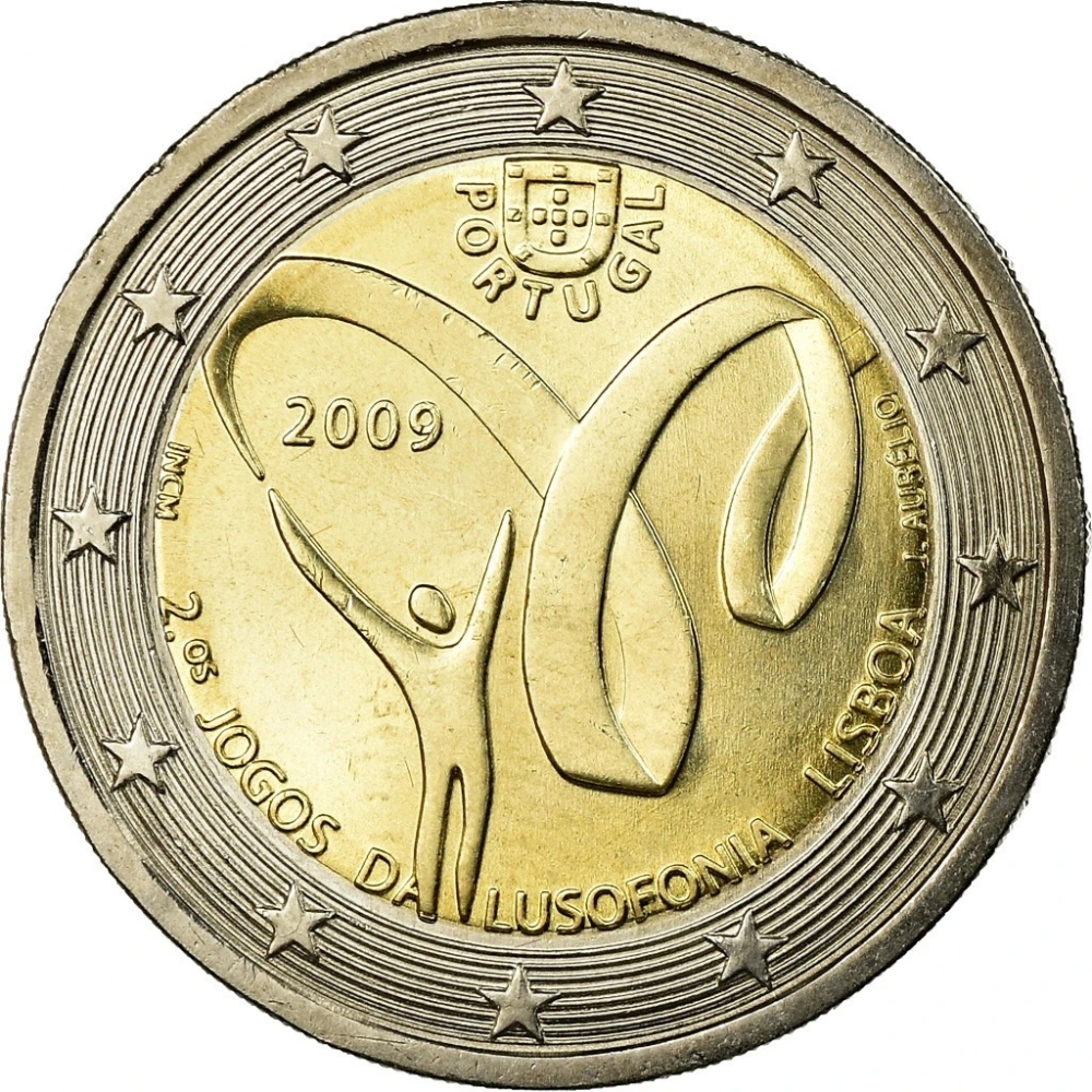 2 Euro Portugal 2009, KM# 786