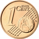 1 Euro Cent 2002-2023, KM# 740, Portugal