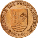 20 Centavos 1936, KM# 64, Portuguese Mozambique (Portuguese East Africa)