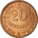 20 Centavos 1962, KM# 16.1, Sao Tome and Principe