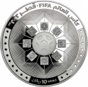 10 Riyals 2022, Qatar, Tamim bin Hamad Al Thani, 2022 Football (Soccer) World Cup in Qatar, Stadiums