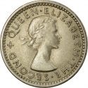 3 Pence 1955-1964, KM# 3, Rhodesia and Nyasaland, Elizabeth II