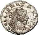 1 Antoninianus 258-259 AD, RIC# V-1 49, Roman Empire, Gallienus