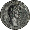 1 As 138 AD, RIC# III 526a, Roman Empire, Antoninus Pius