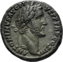 1 As 146 AD, RIC# III 826, Roman Empire, Antoninus Pius