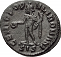 1/4 Follis 305-306 AD, RIC# VI 170a, Pannonia, Severus II
