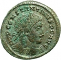 1 Follis 313-314 AD, RIC# VII 008, Roman Empire, Constantine the Great