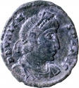 1 Nummus 364-378 AD, RIC# IX 17b/24b, Roman Empire, Valens