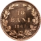 10 Bani 1867, KM# 4, Romania, Carol I, Heaton Mint