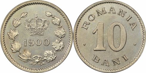 ROMANIA 10 BANI 1905 OLD COIN