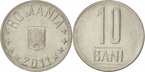 ROMANIA 10 BANI 1905 OLD COIN