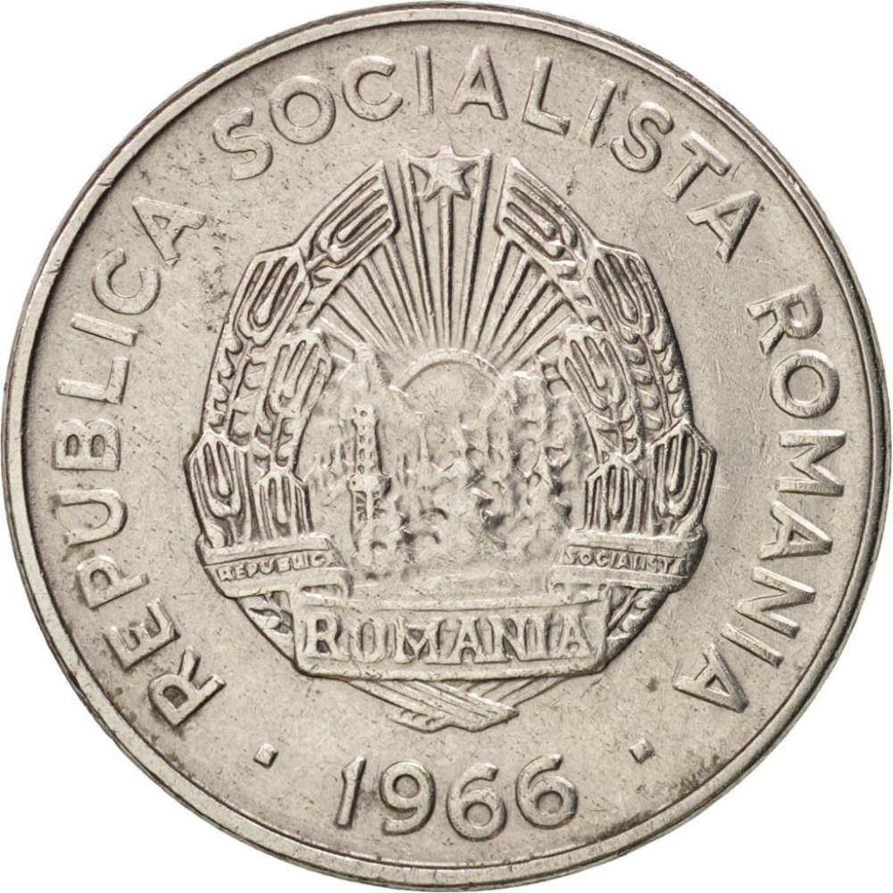 15 Bani 1966, KM# 93, Romania