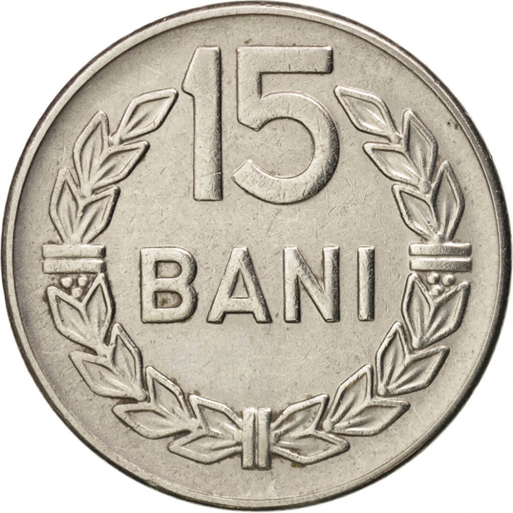 15 Bani 1966, KM# 93, Romania