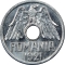 25 Bani 1921, KM# 44, Romania, Ferdinand I