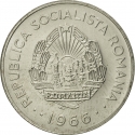 1 Leu 1966, KM# 95, Romania