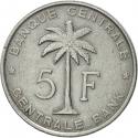 5 Francs 1956-1959, KM# 3, Ruanda-Urundi