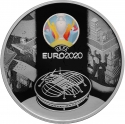 3 Rubles 2021, CBR# 5111-0442, Russia, Federation, 2020 Football (Soccer) Euro Cup