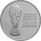 3 Rubles 2018, CBR# 5111-0349, Russia, Federation, 2018 Football (Soccer) World Cup in Russia, FIFA World Cup Trophy