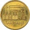 20 Franken 1954, KM# 2, Saar, Protectorate