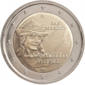 2 Euro 2016, KM# 548, San Marino, 550th Anniversary of Death of Donatello