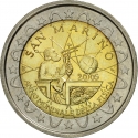2 Euro 2005, KM# 469, San Marino, World Year of Physics