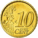10 Euro Cent 2002-2007, KM# 443, San Marino