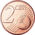 2 Euro Cent 2017-2022, San Marino