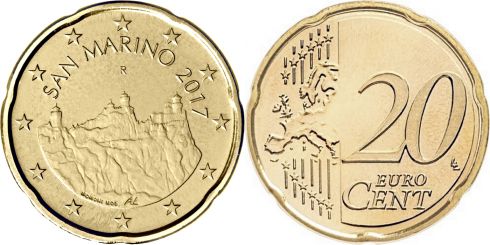 20 centesimi - San Marino - 2017 - Moneta Circolante