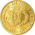 200 Lire 1989, KM# 238, San Marino, 16 Centuries of History, Profile of Mount