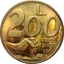 200 Lire 1991, KM# 268, San Marino, San Marino's First Coin
