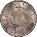 10 Cents 1900-1915, KM# 9, Sarawak, Charles Brooke