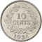 10 Cents 1920-1934, KM# 16, Sarawak, Charles Vyner Brooke