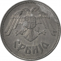 10 Dinara 1943, KM# 33, Serbia, Republic