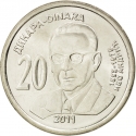 20 Dinara 2011, KM# 53, Serbia, Republic, 50th Anniversary of Ivo Andrić’s Nobel Prize