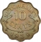 10 Cents 1939-1944, KM# 1, Seychelles, George VI