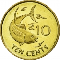 10 Cents 2007-2012, KM# 48a, Seychelles