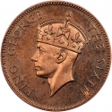 2 Cents 1948, KM# 6, Seychelles, George VI