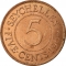 5 Cents 1959-1971, KM# 16, Seychelles, Elizabeth II