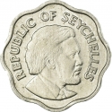 5 Cents 1976, KM# 22, Seychelles, Declaration of the Independence
