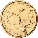 5 Cents 2016-2022, KM# 177, Seychelles