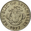 50 Cents 1977, KM# 34, Seychelles