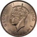 1 Rupee 1939, KM# 4, Seychelles, George VI