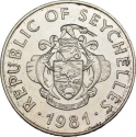 100 Rupees 1981, KM# 45, Seychelles, Food and Agriculture Organization (FAO), World Food Day