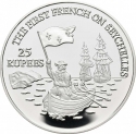 25 Rupees 1993, KM# 69, Seychelles, The First French on Seychelles