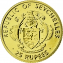 25 Rupees 2013, KM# 134, Seychelles, Birth of Prince George of Cambridge