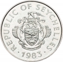 25 Rupees 1983, KM# 53, Seychelles, Food and Agriculture Organization (FAO), World Fisheries Conference